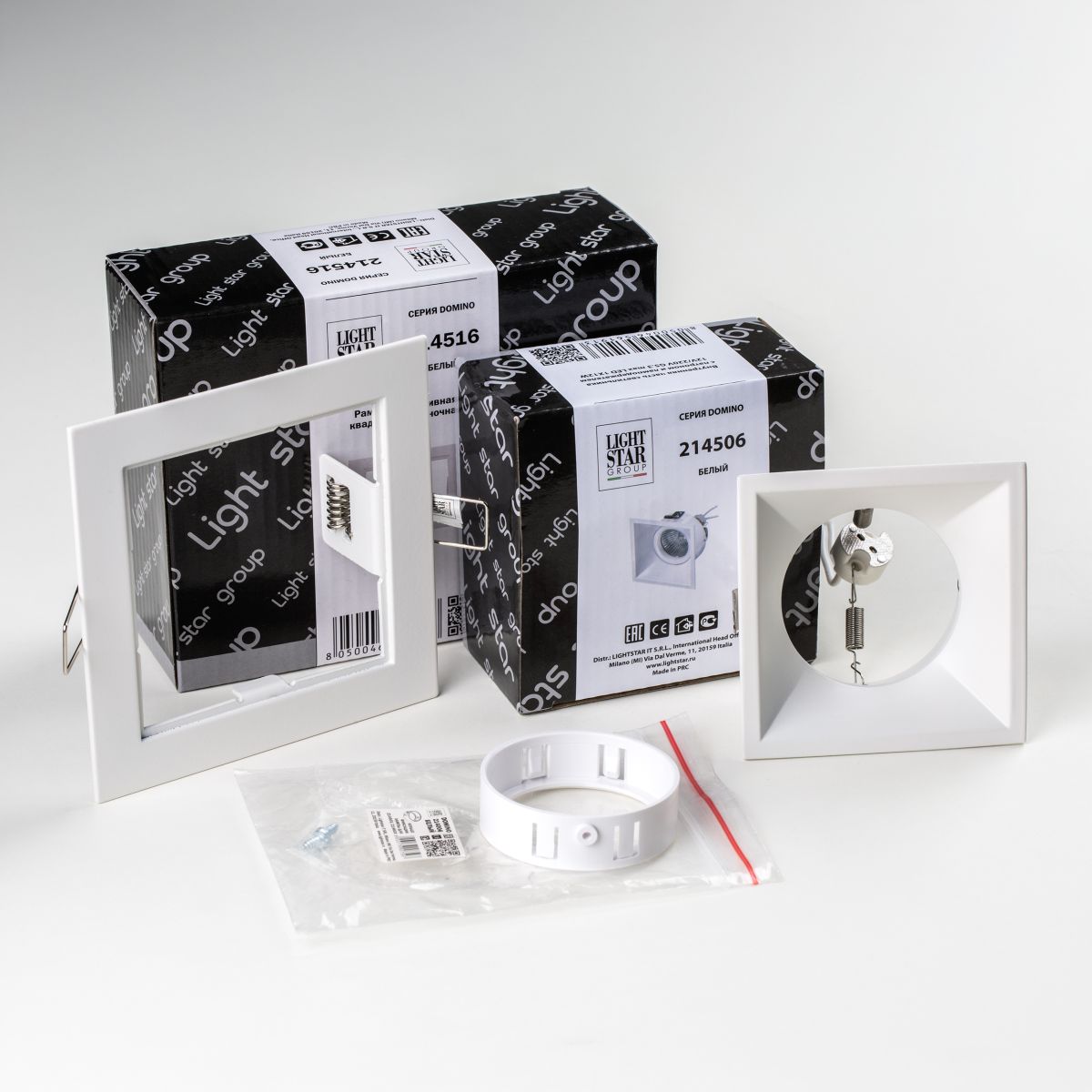 Встраиваемый светильник Lightstar Domino (214516+214506+214006) D51606WMOD