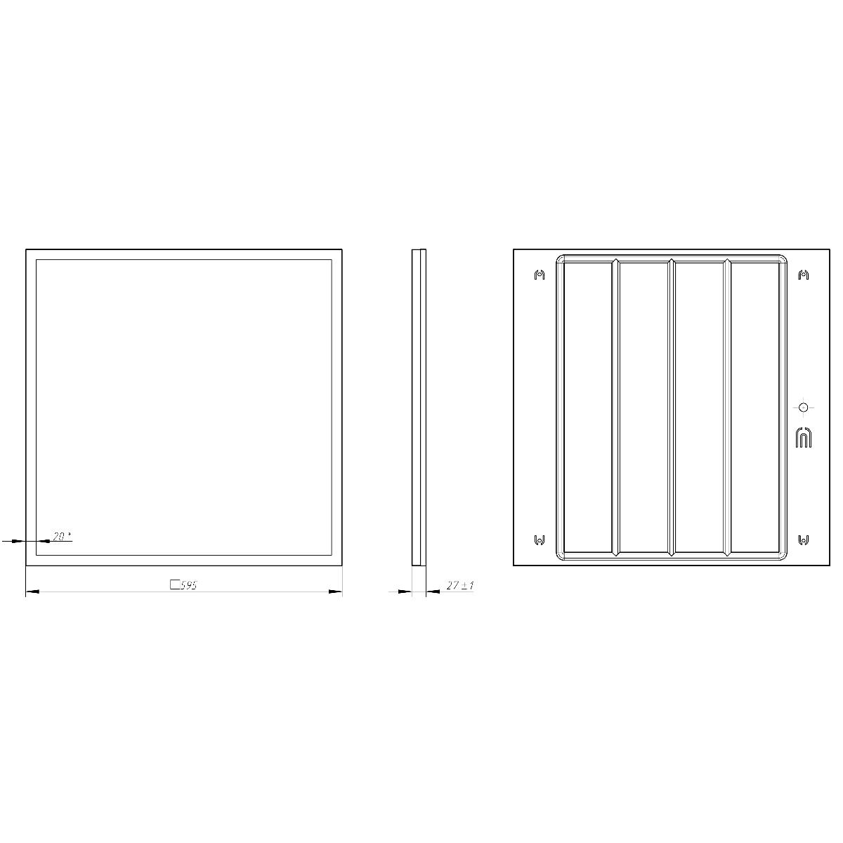 Светодиодная панель Эра SPO-1-50-4K-M Б0053392