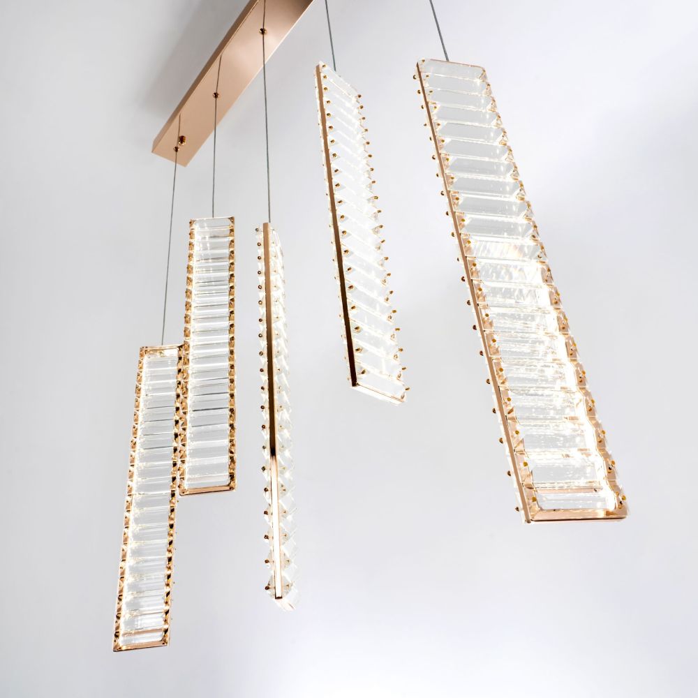 Подвесной светильник хрустальный Modestyle MS.88909.5 GD