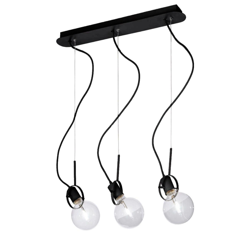 Подвесной светильник Ideal Lux Radio SP3 Nero 119472