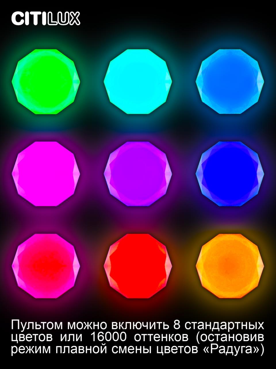 Потолочная люстра Citilux Астрон CL733680G