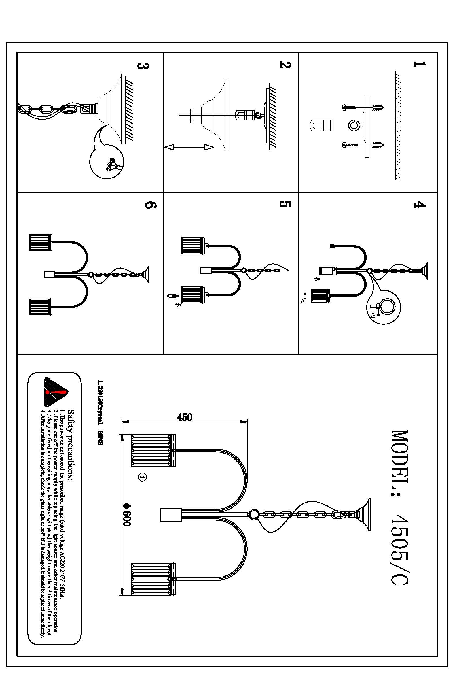 Подвесная люстра Newport 4505/C Gold М0062713