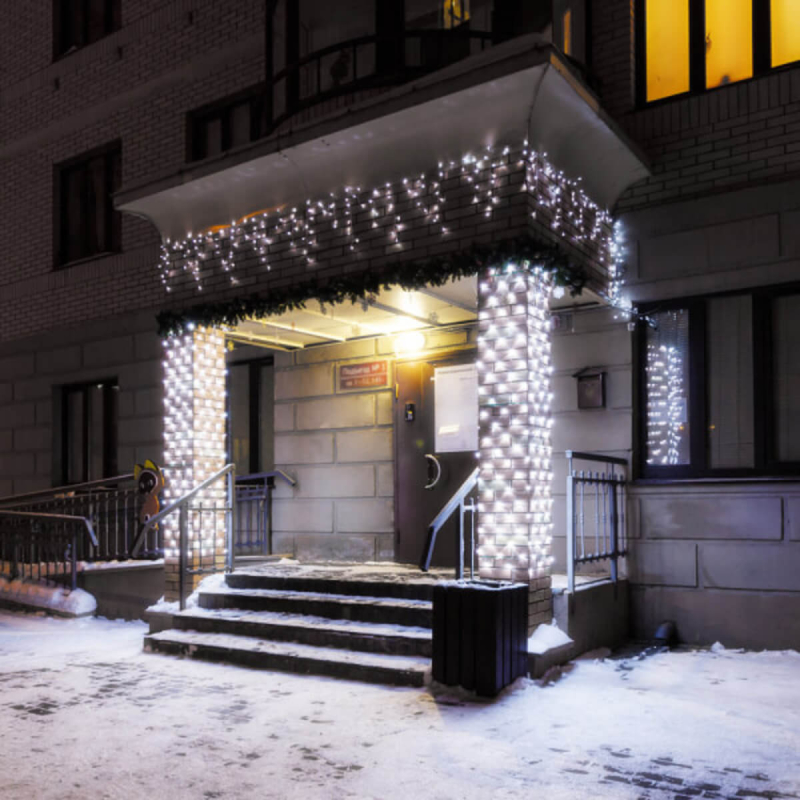 Светодиодная гирлянда Arlight ARD-Edge-Classic-2400x600-Black-88LED-Milk-Std White 034104