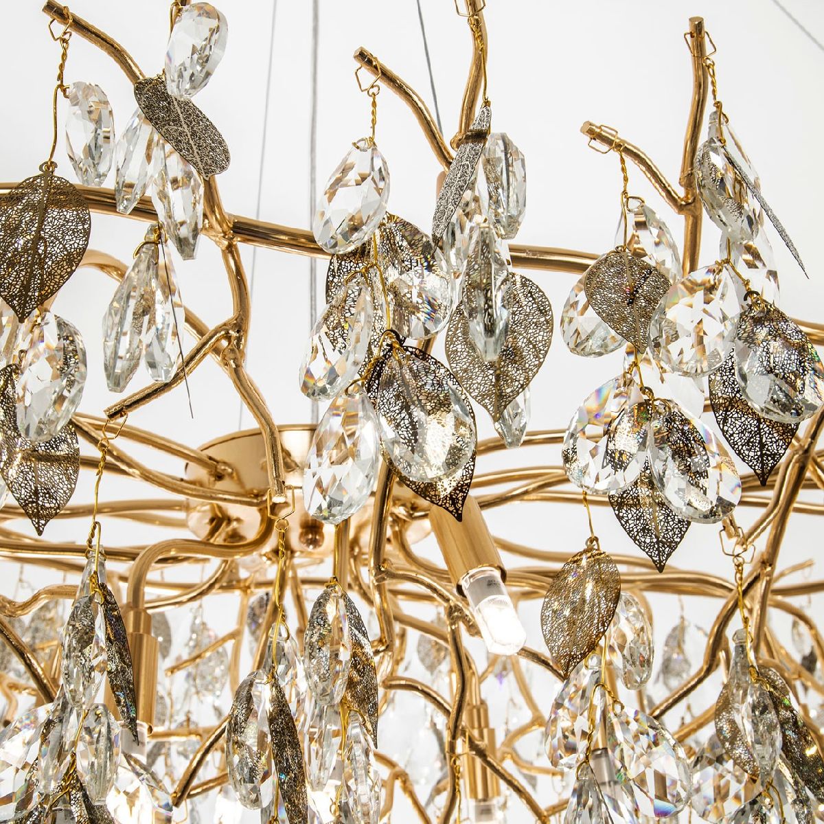 Подвесная люстра флористика Modestyle MS.2111.1600 GD