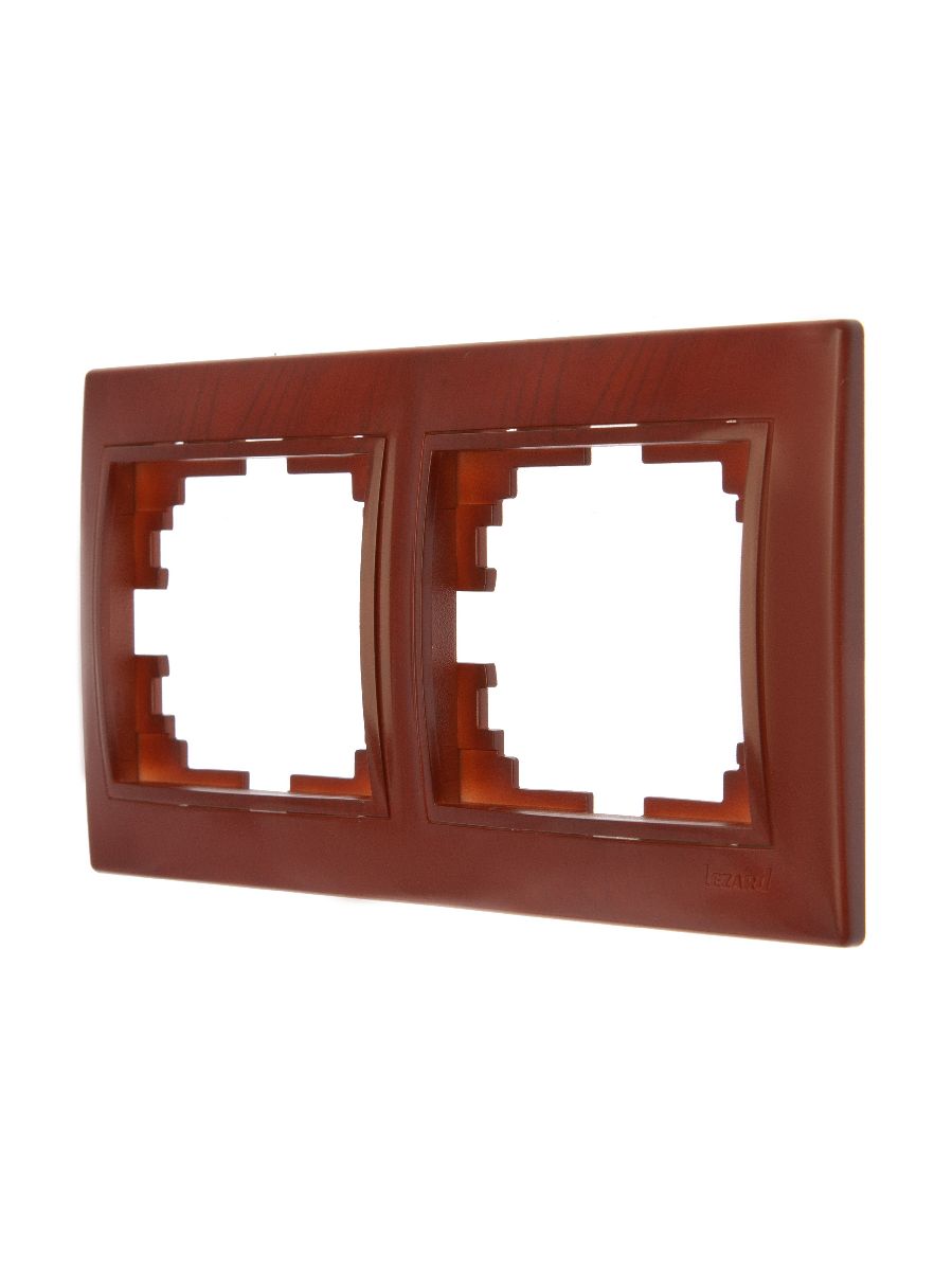 Рамка 2-местная горизонтальная Lezard Mira 701-0601-147