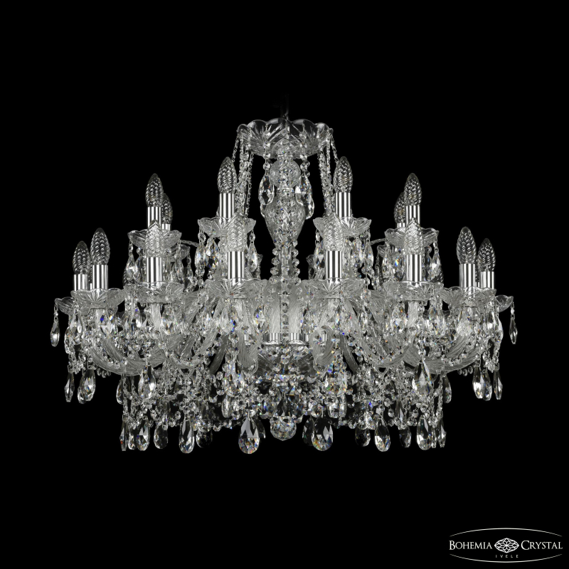 Подвесная люстра Bohemia Ivele Crystal 1411/16+8/300 Ni