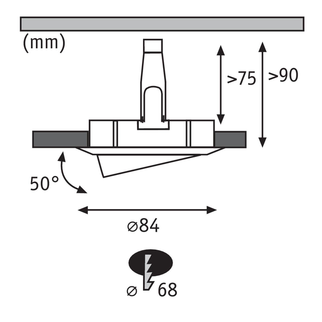 Маленький точечный светодиодный светильник Paulmann Nova 93601