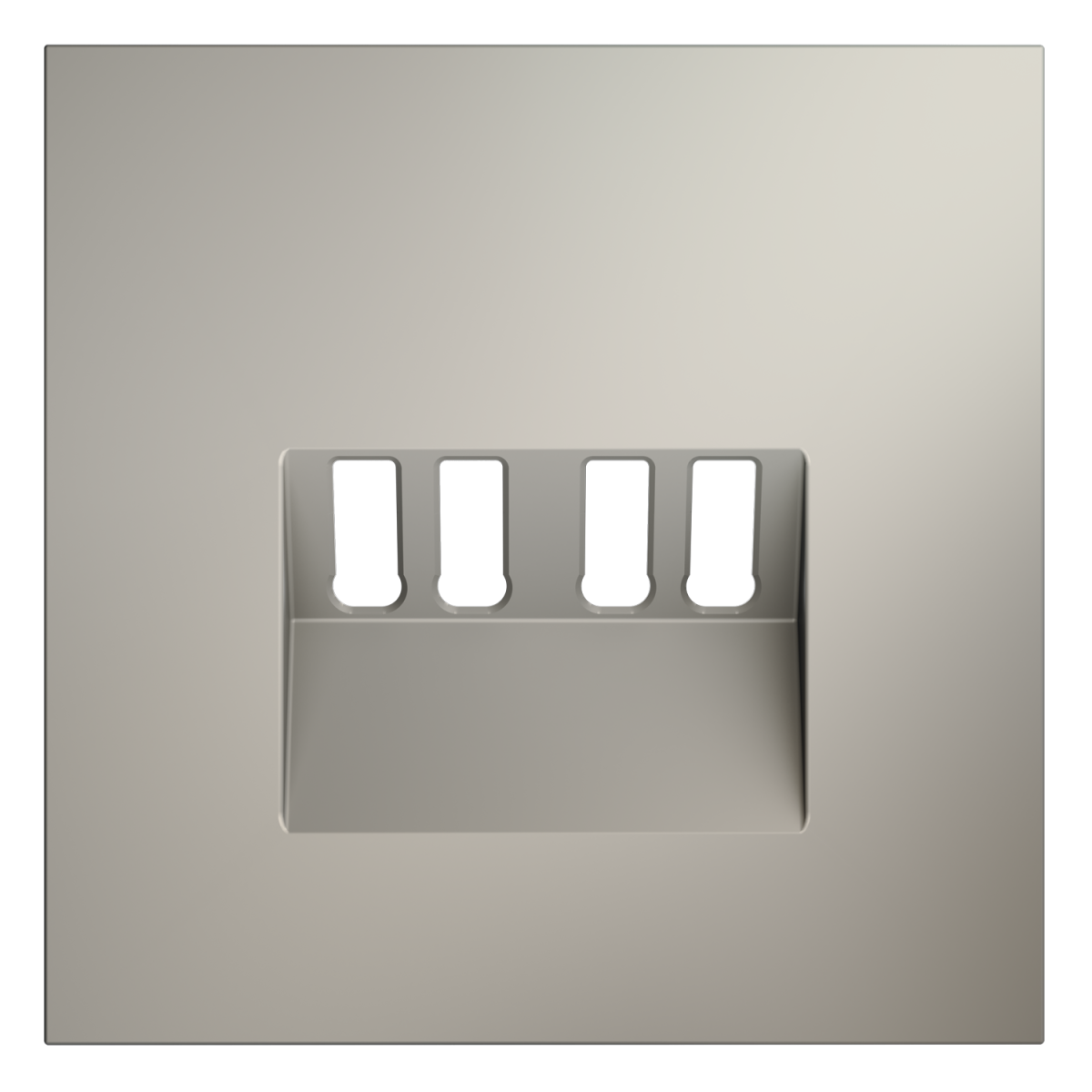 Накладка для розетки акустической 4-местной  Voltum S70 (кашемир) VLS001503