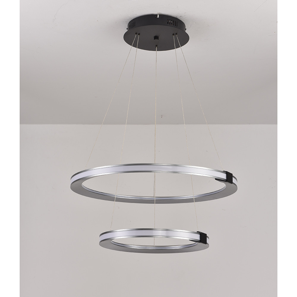 Подвесная люстра iLedex Vision 9225-6+4SD GR+BK