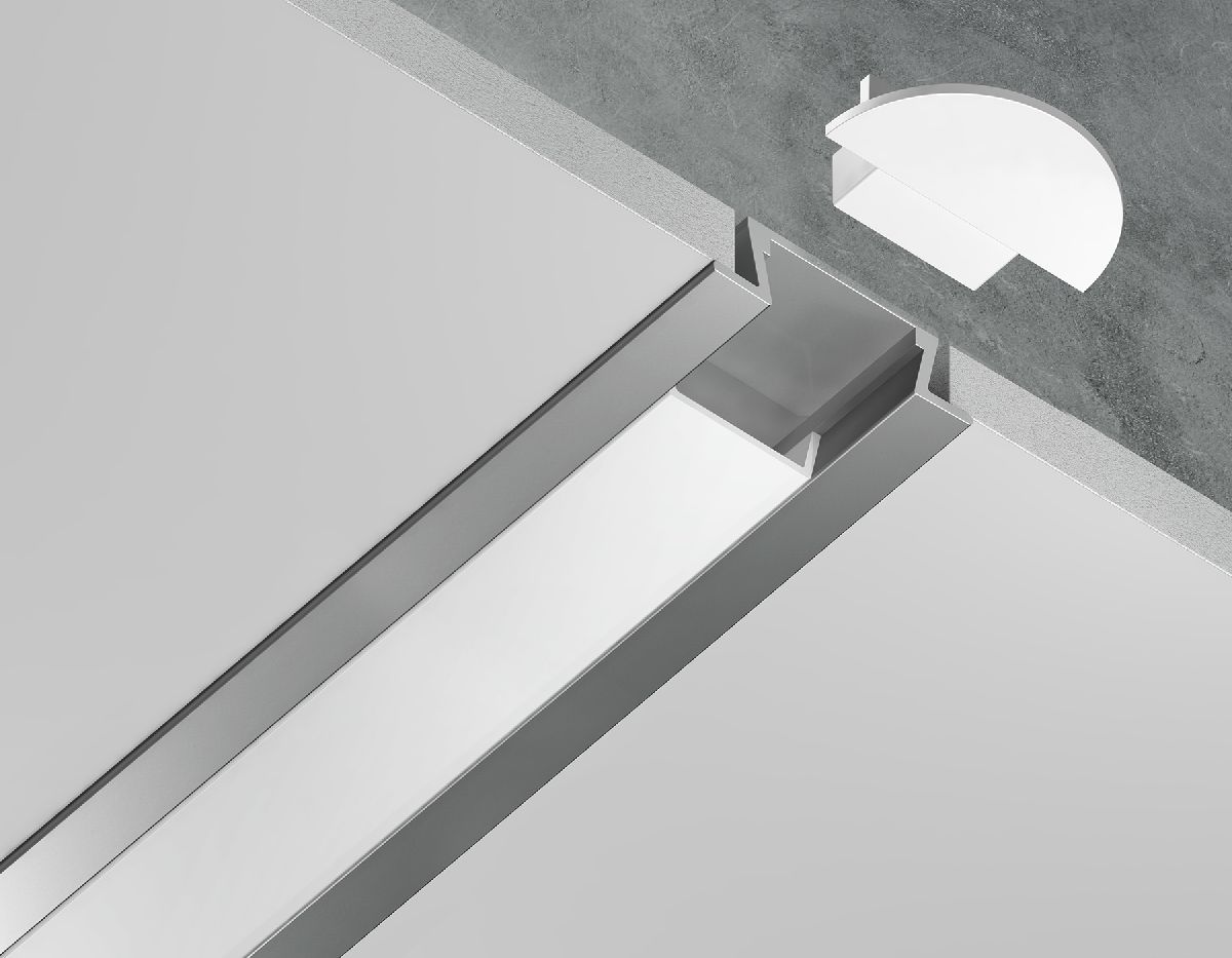 Алюминиевый встраиваемый профиль Ambrella Light Alum Profile GP1001AL