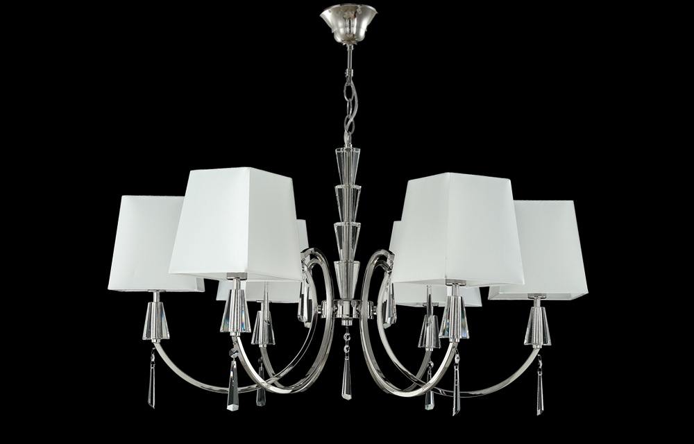 Подвесная люстра Crystal Lux Marsela MARSELA SP-PL6 NICKEL