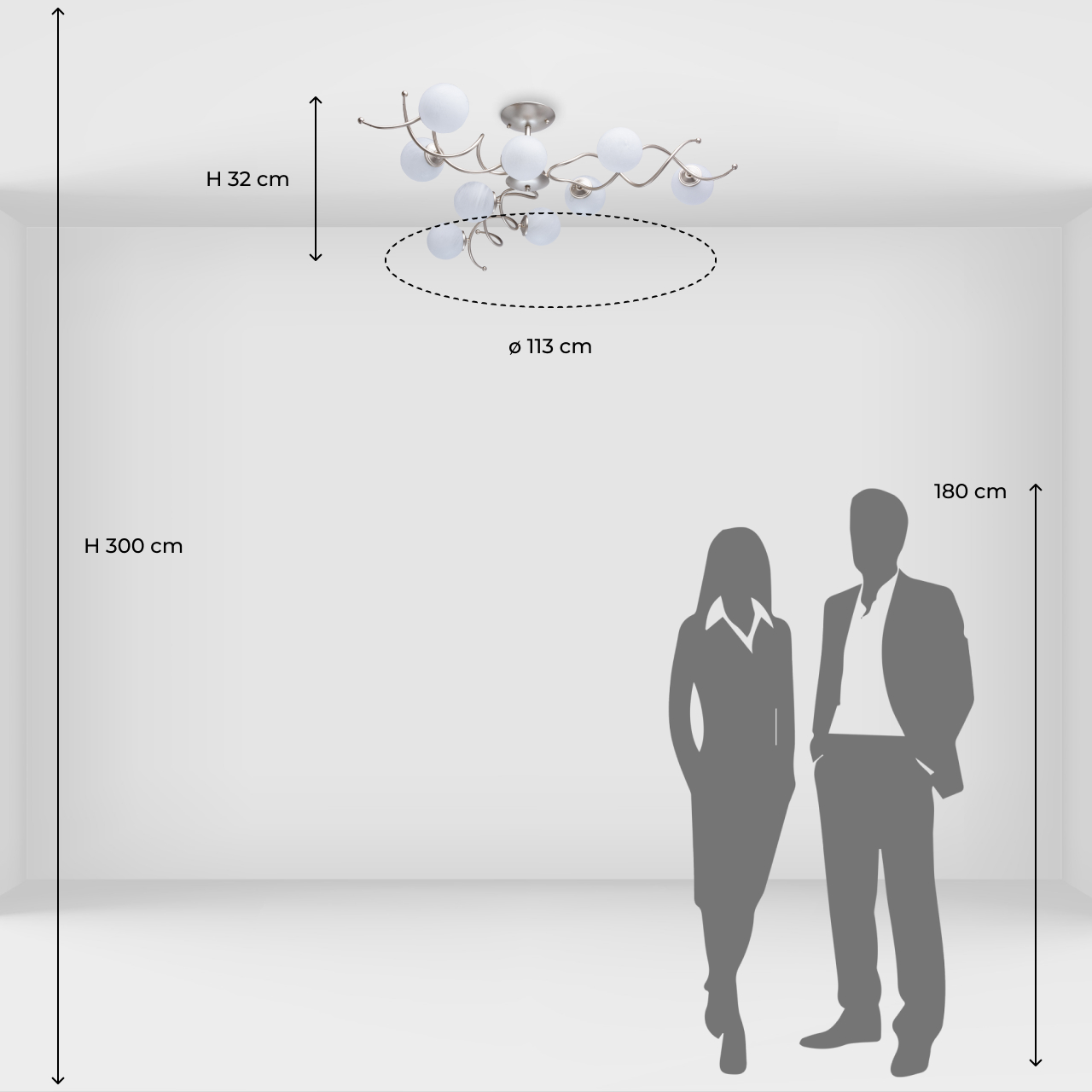 Потолочная люстра MW-Light Оливия 306012709