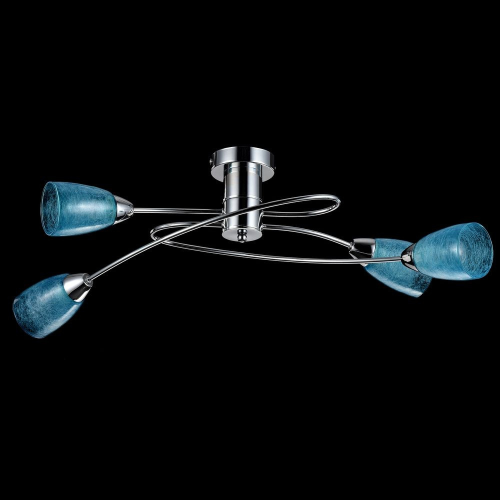 Потолочная люстра Freya Flash FR5103-CL-04-BL