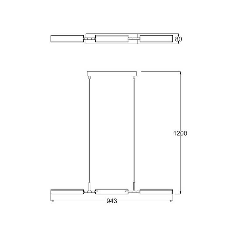 Подвесной светодиодный светильник Zumaline Lexi L180109-3C