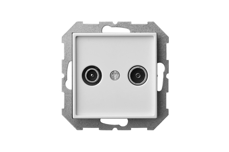 Розетка телевизионная (TV+R) Liregus Epsilon 28-026
