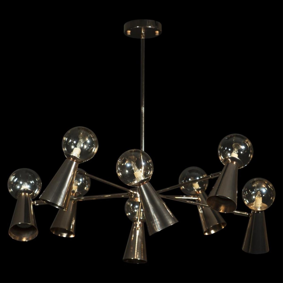 Люстра на штанге Loft IT Halley 10046/8 Gold