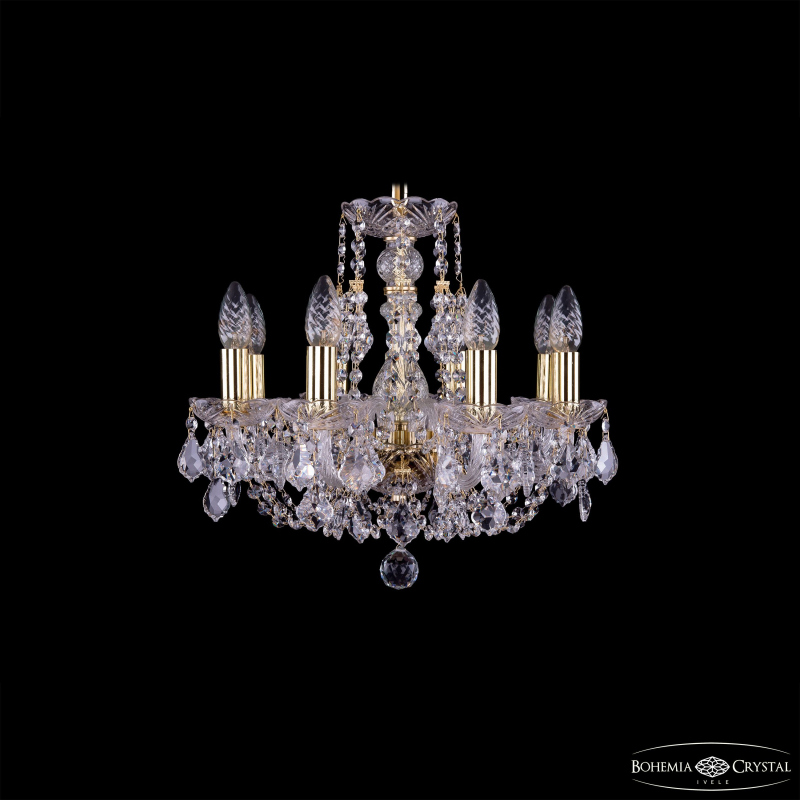 Подвесная люстра Bohemia Ivele Crystal 1406/8/141 G Leafs
