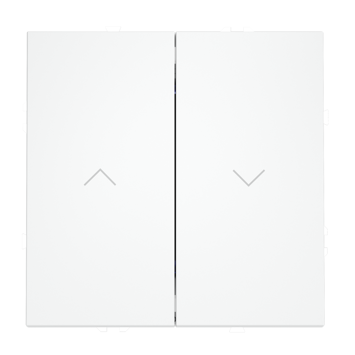 Выключатель встраиваемый Voltum S70 для жалюзи 10А, (белый матовый) VLS020702