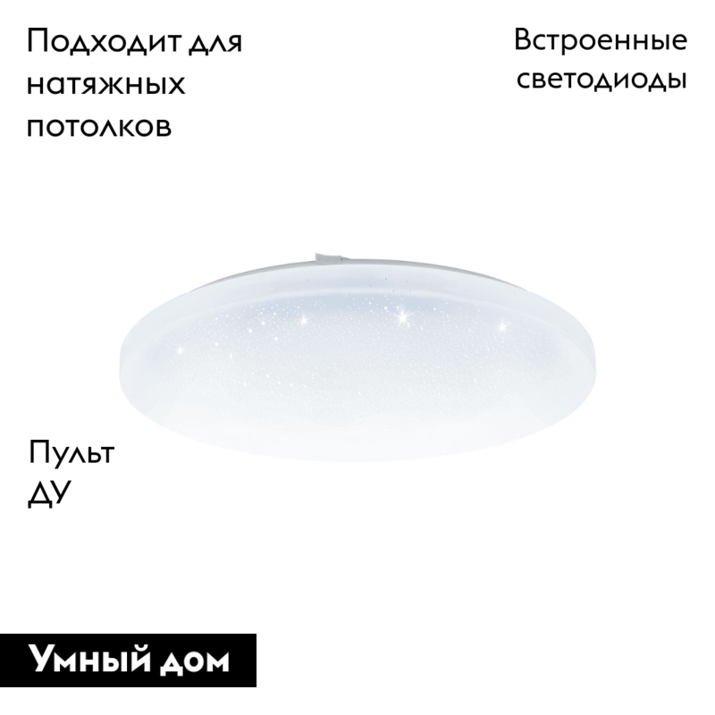 Настенно-потолочный светодиодный светильник Eglo Frania-A 98236