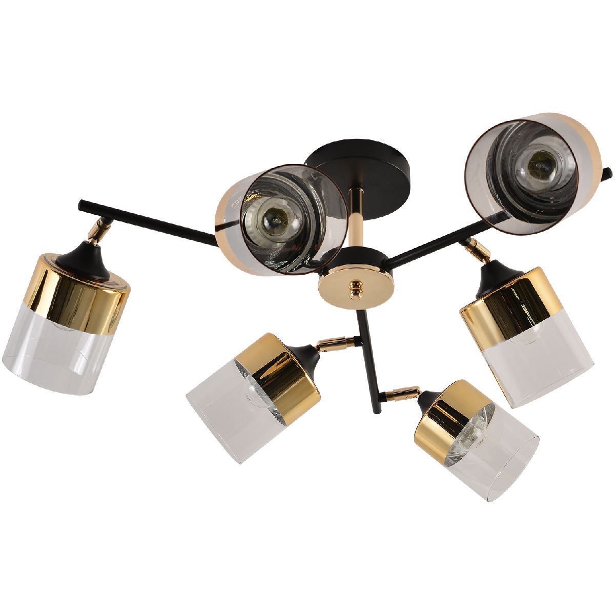 Люстра на штанге Reluce 01555-3.3-06B BK+FGD