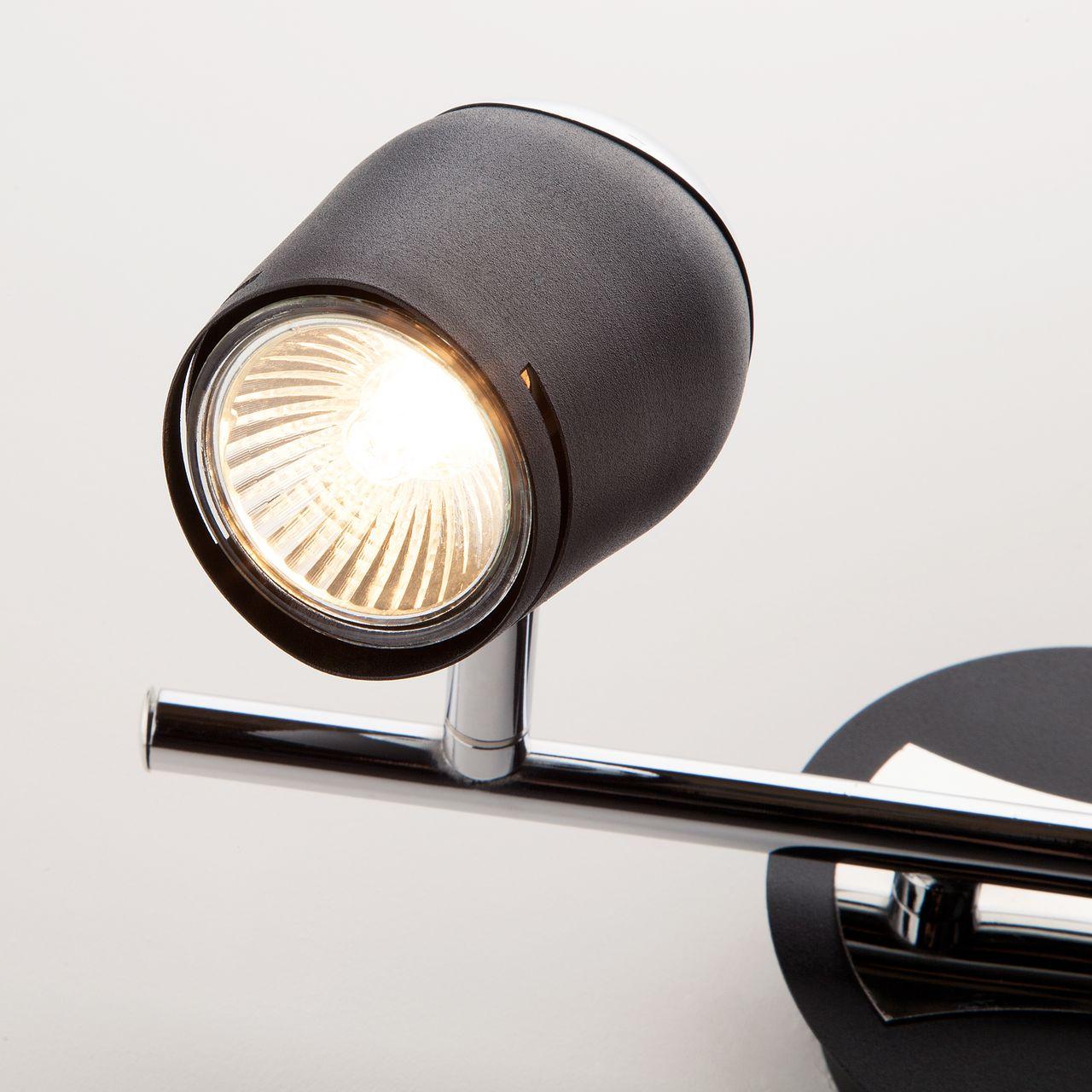 Спот Eurosvet Middle 20057/2 хром/черный