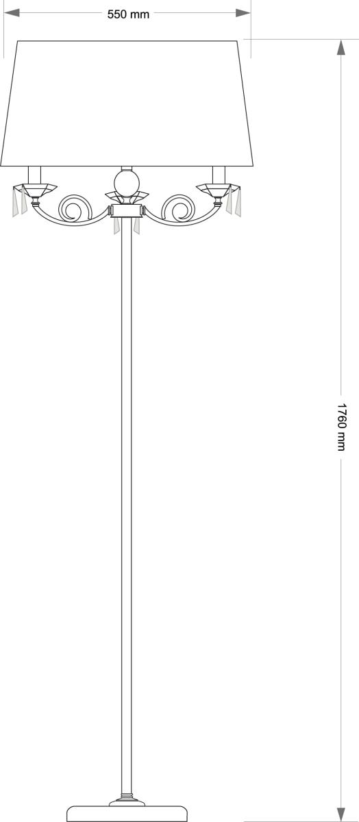 Торшер Kutek Monza MON-LS-1(P/A)