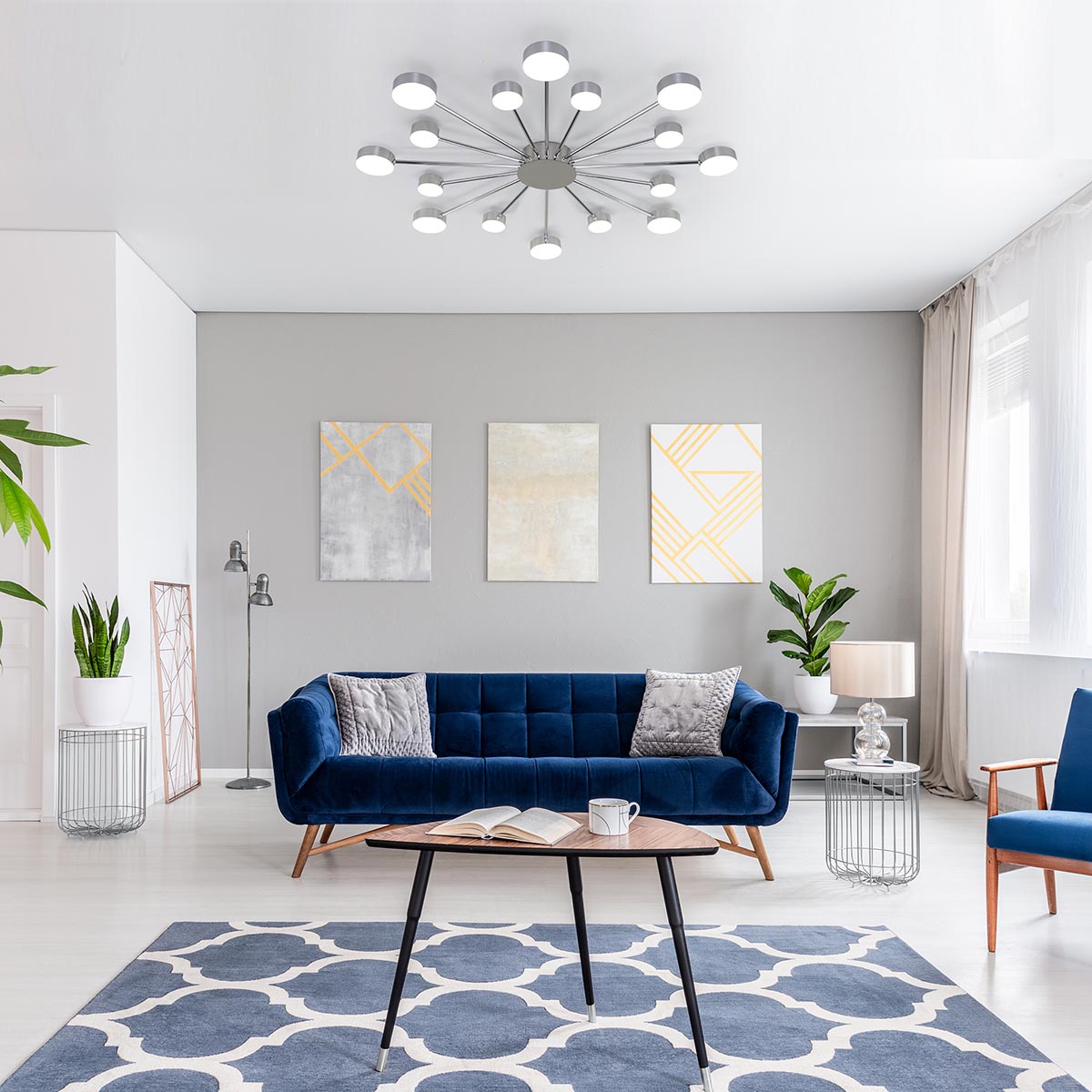 Потолочный светильник Eurosvet Nitrino 90242/16 хром