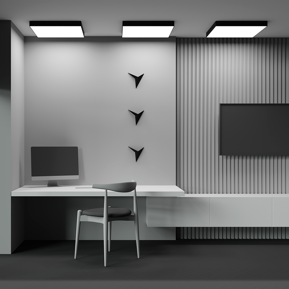 Потолочный светильник Maytoni Zon C032CL-90W3K-SQ-B