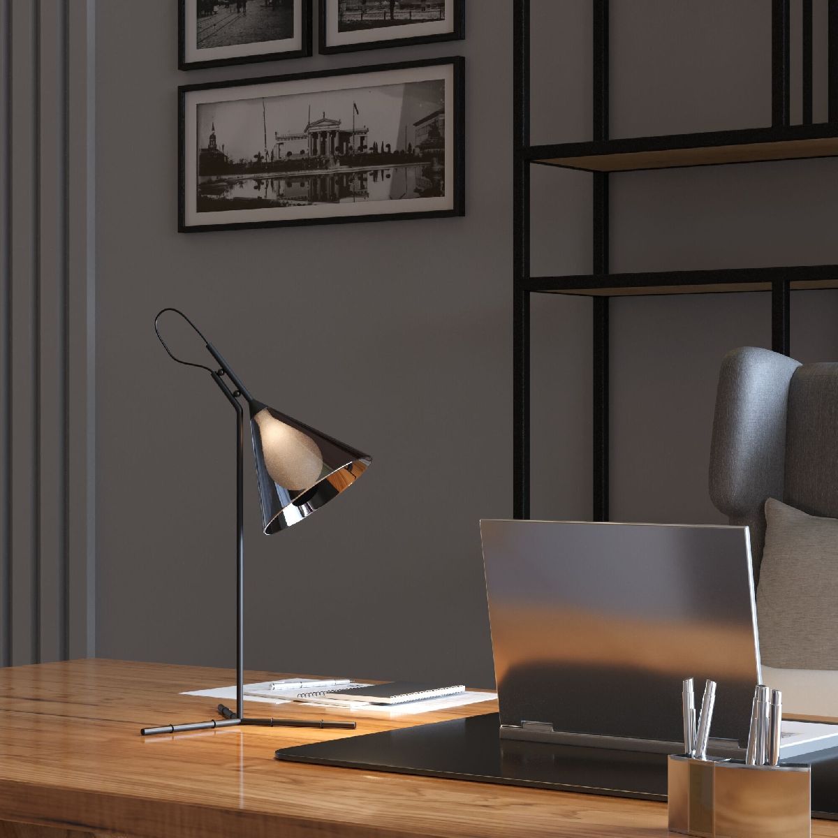 Настольная лампа Eurosvet Enigma 01186/1 черный a069059