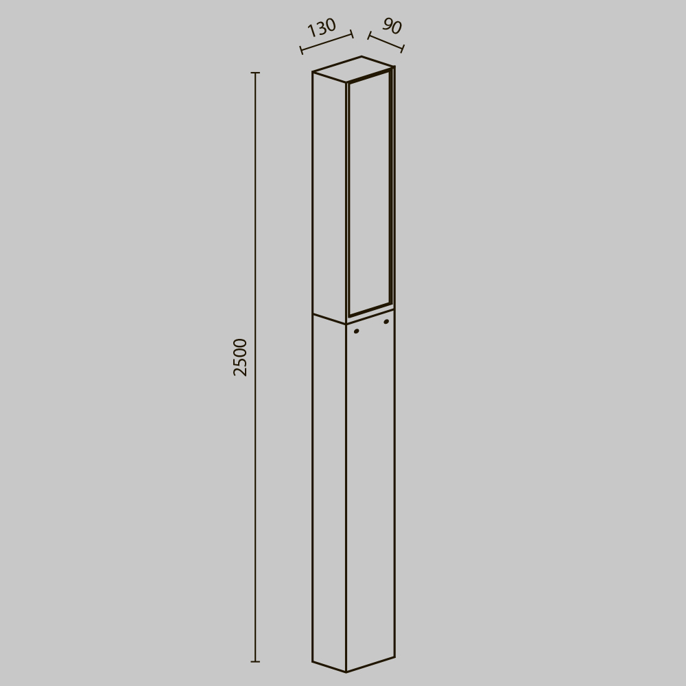 Парковый светильник Maytoni Blitz O470FL-L40GF3K