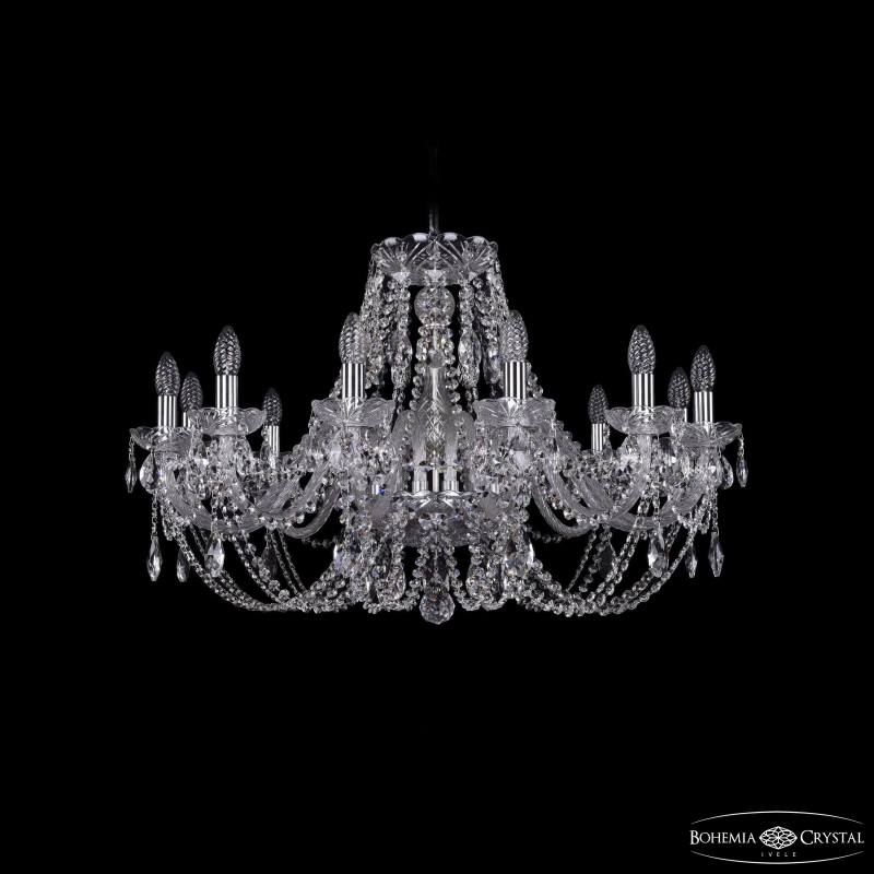 Подвесная люстра Bohemia Ivele Crystal 1406/12/300 Ni