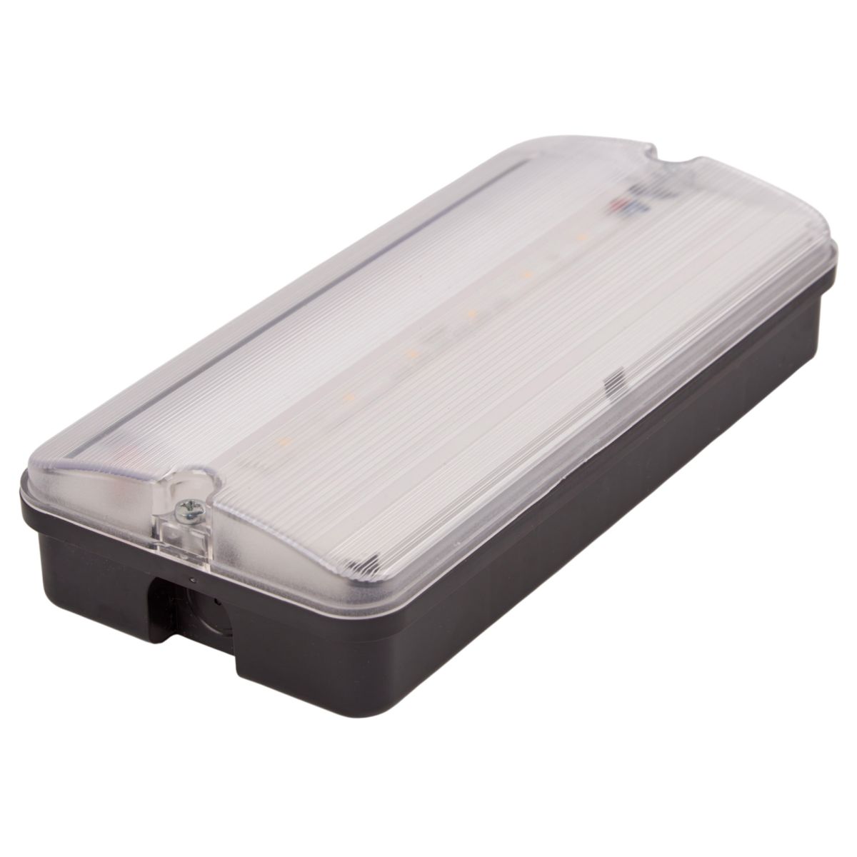 Светильник светодиодный влагозащищенный с БАП Uniel ULW-K25B 6W/4000K/EMG IP65 BLACK UL-00013353