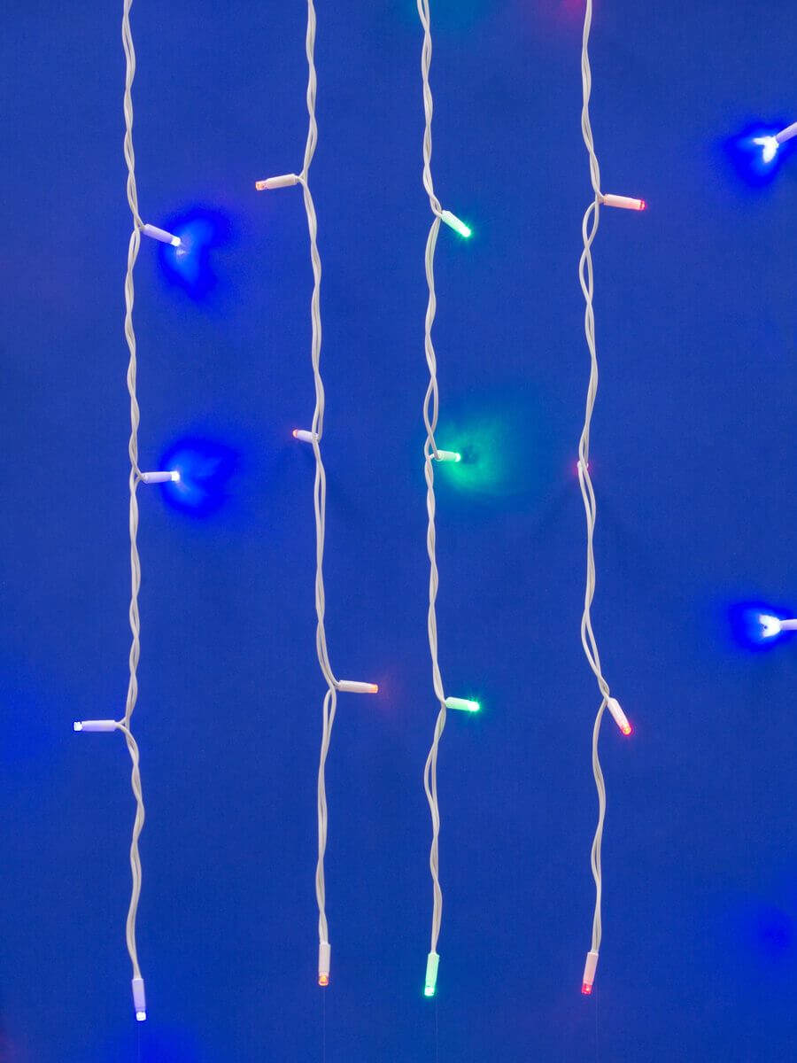 Уличная светодиодная гирлянда (UL-00001364) Uniel занавес 220V разноцветный ULD-C2030-240/SWK MULTI IP67