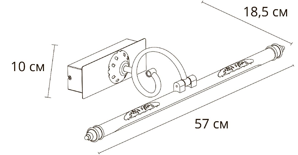 Подсветка для картин Arte Lamp Leonardo A6508AP-1AB