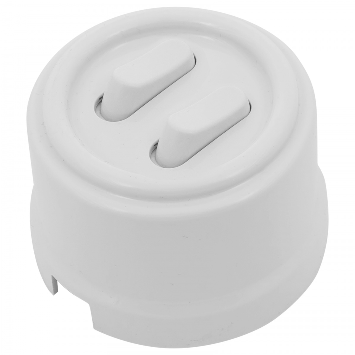 Выключатель двухклавишный Bironi Лизетта B1-222-21-PB