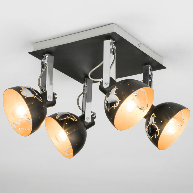 Спот Eurosvet Grunge 20069/4 черный