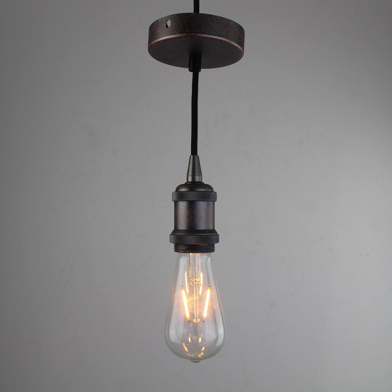 Ретро патрон с подвесом E27 Бронза Sun Lumen 056-618