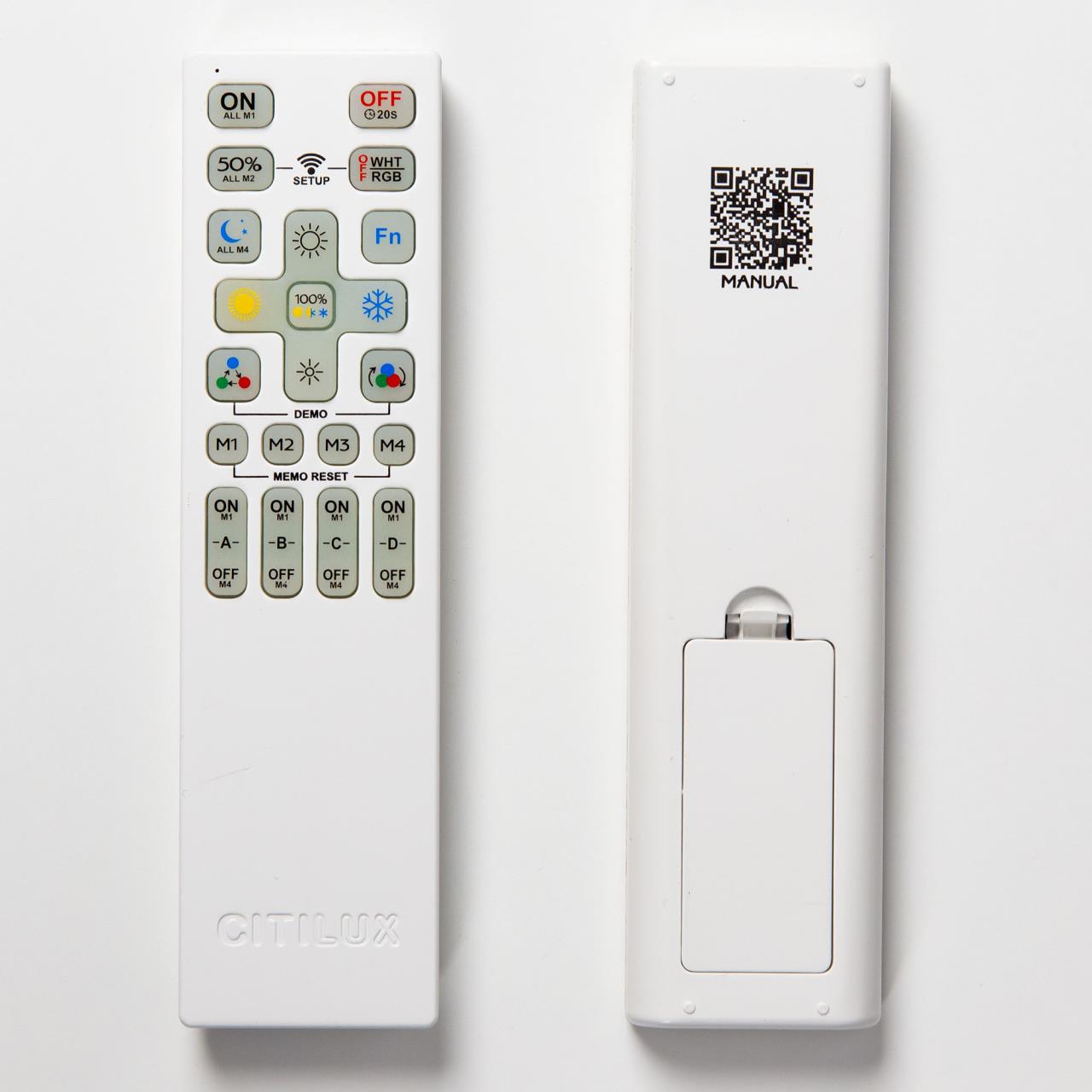 Подвесная люстра с пультом управления Citilux Стратус Смарт CL732A520GS