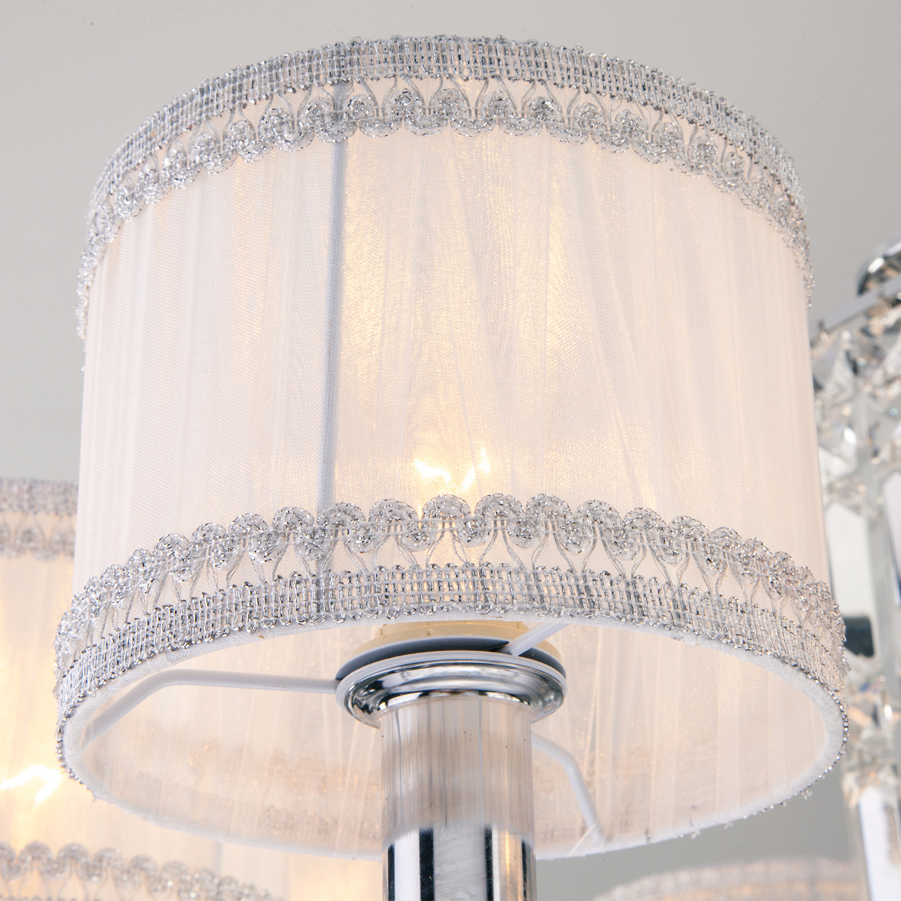 Подвесная люстра Eurosvet Zaffiro 10099/8 хром/прозрачный хрусталь Strotskis