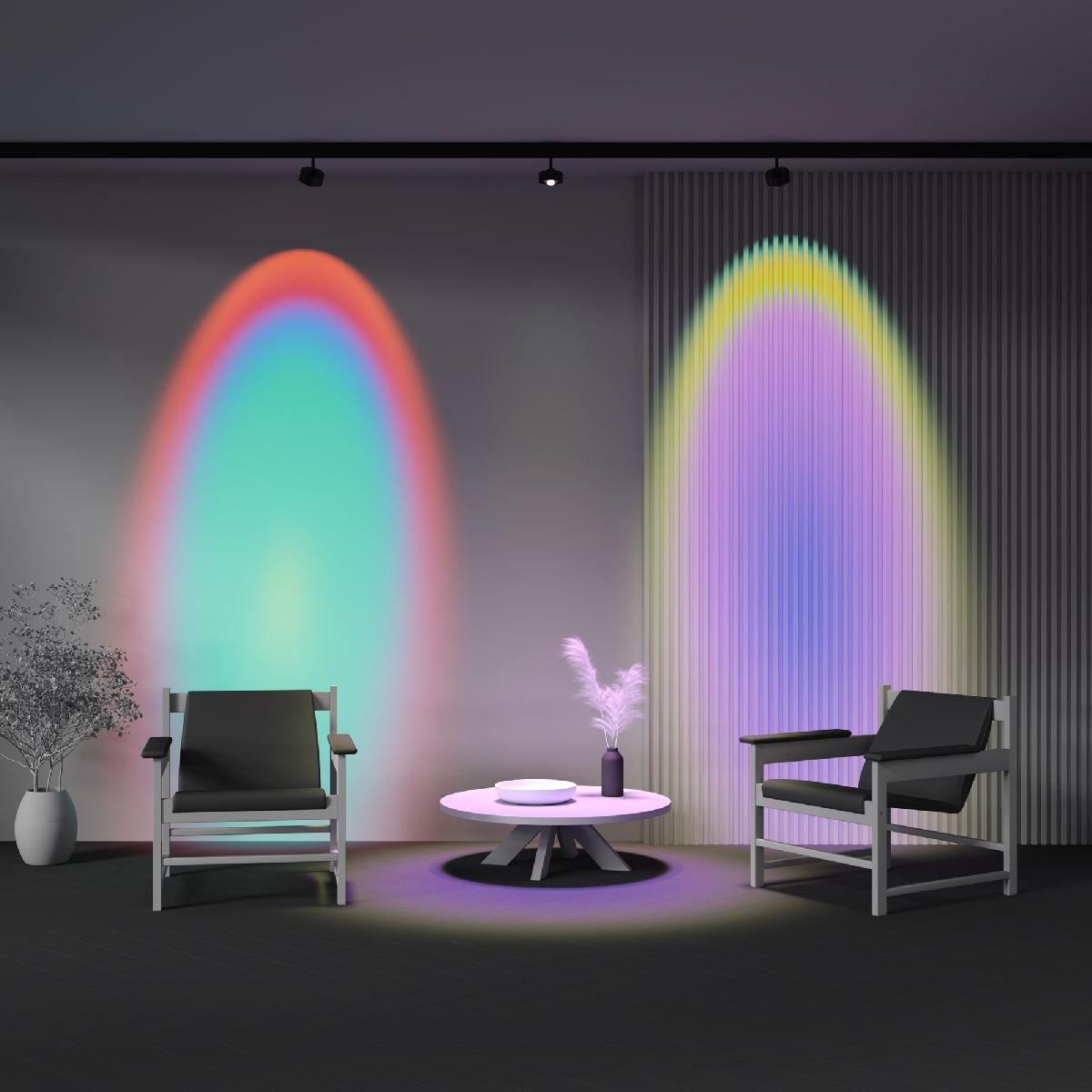 Трековый магнитный светильник Maytoni Lens TR217-2-15W4K-B