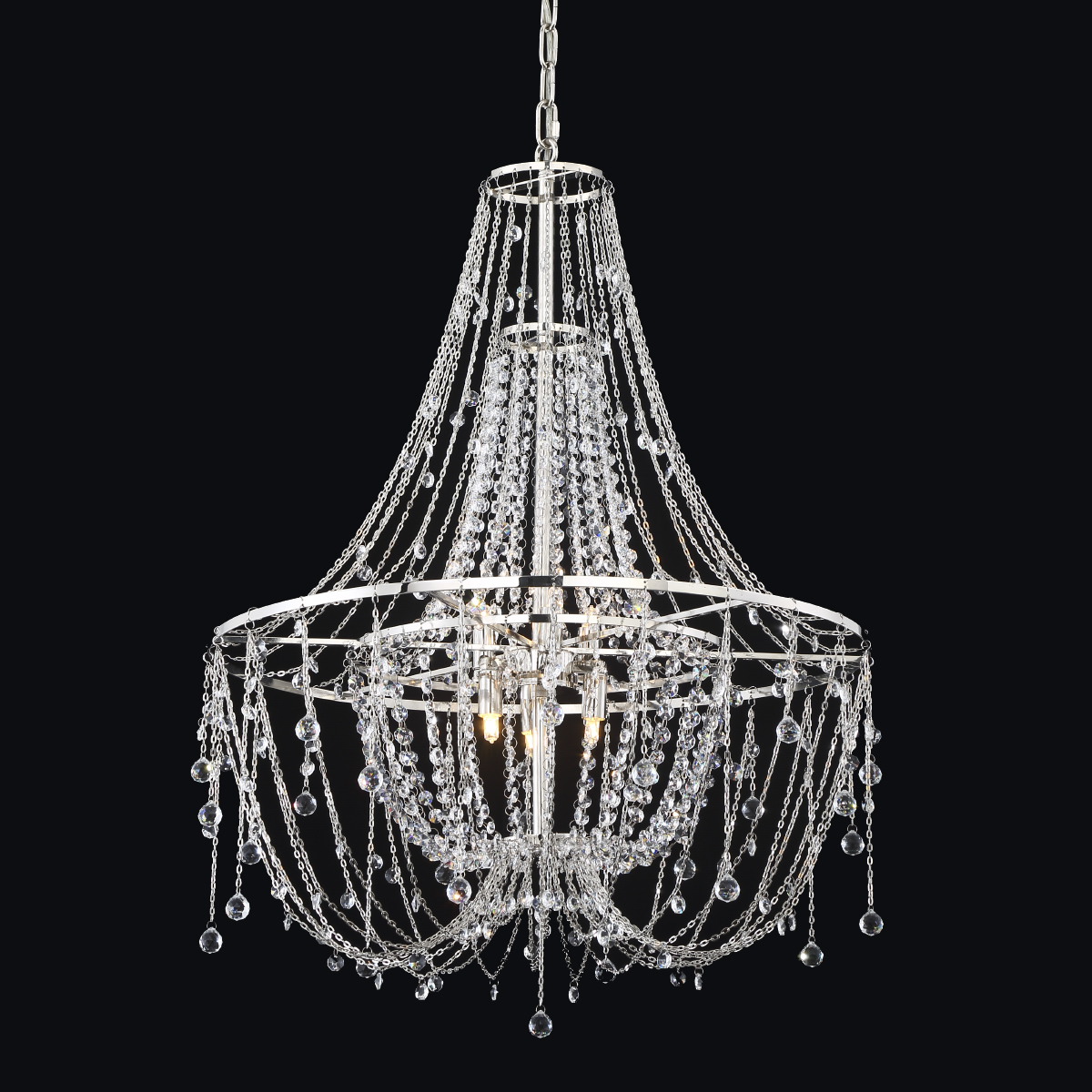 Подвесная люстра Delight Collection P168288M chrome