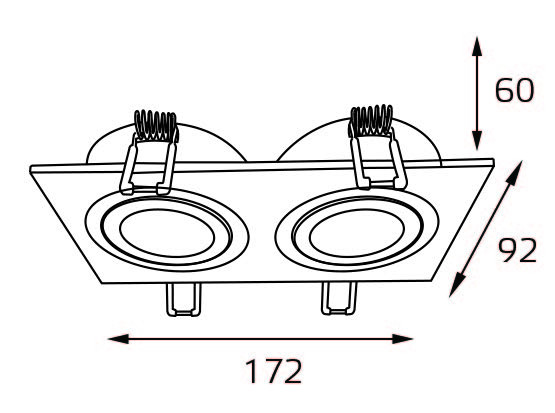 Встраиваемый светильник Italline M02-026021 white УЦ