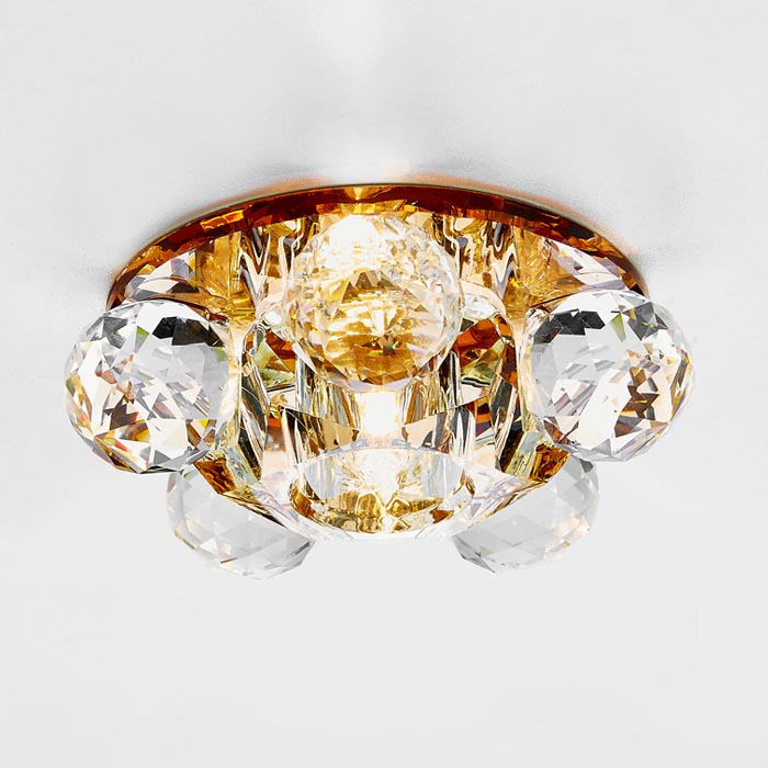 Встраиваемый светильник Ambrella Light Desing D1055 BR/CL