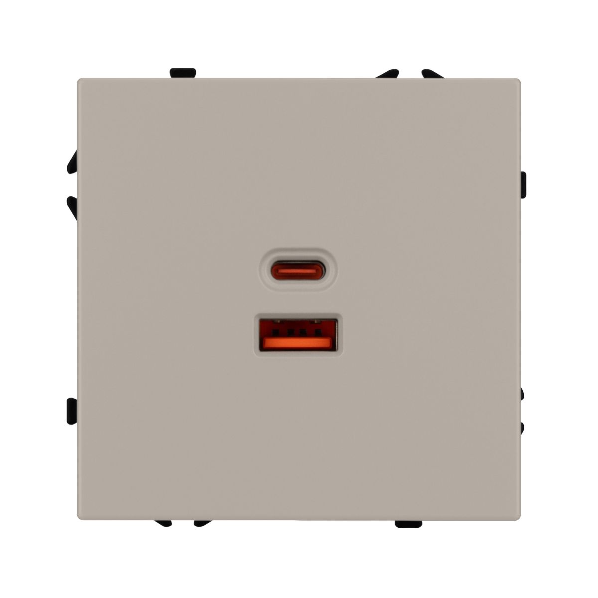 Механизм розетки с быстрой USB зарядкой Arlight SCT-NOBE-MUAC-SFPL-FC-CA (65W, QC3) 059446