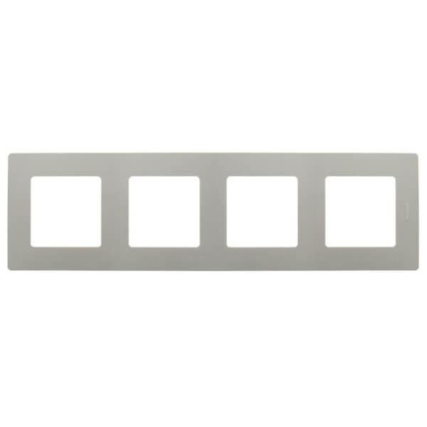 Рамка 4-постовая Legrand Etika светлая галька 672524
