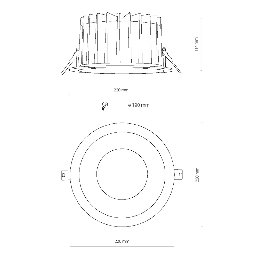 Встраиваемый светильник Nowodvorski Kea Led 8767