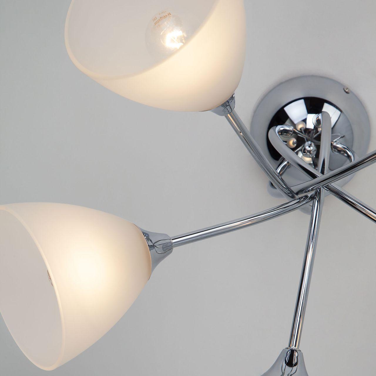 Потолочная люстра Eurosvet Nika 30117/5 хром