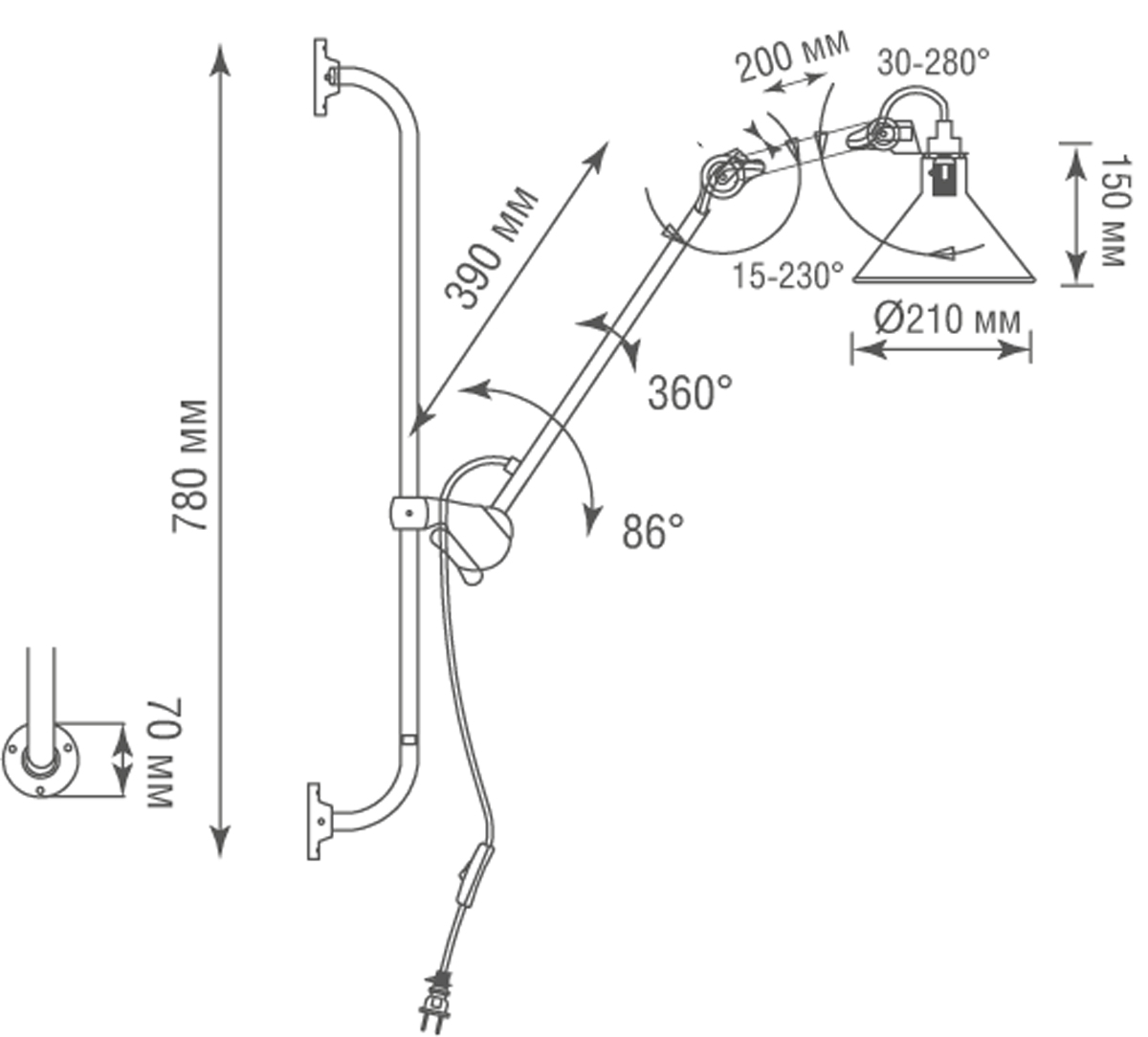 Спот Donolux Mary Jane DL20653W1BBlack