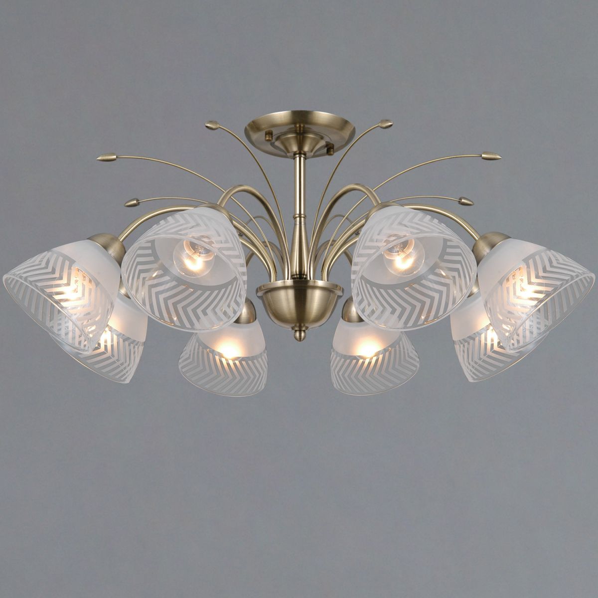 Люстра на штанге Illumico IL0594-8CSQ-25 AB AREZZO