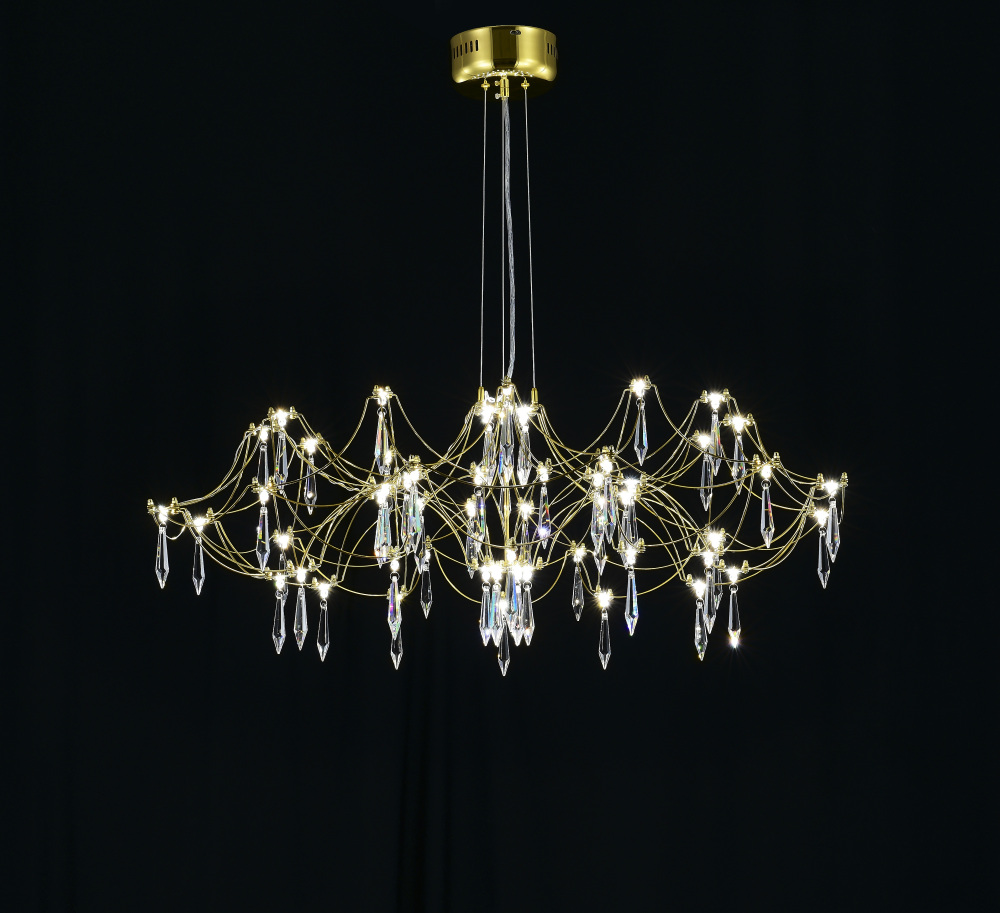 Подвесная люстра с пультом Myfar Ersilia MR2663-60P-76AP